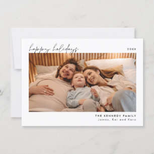 Cartão com fotos de Natal minimalista