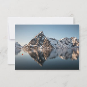 Cartão com fotos de Paisagem de Montanha do Lofote