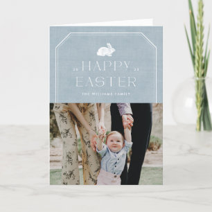 Cartão com fotos de Páscoa de coelhinhos Vintage -