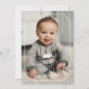 Cartão com fotos de Páscoa de quadros coelhinhos V