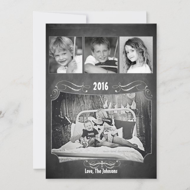 cartão com fotos de professores do Conselho XMAS C (Frente)