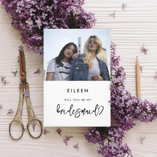 Cartão com fotos de proposta moderna e contemporân