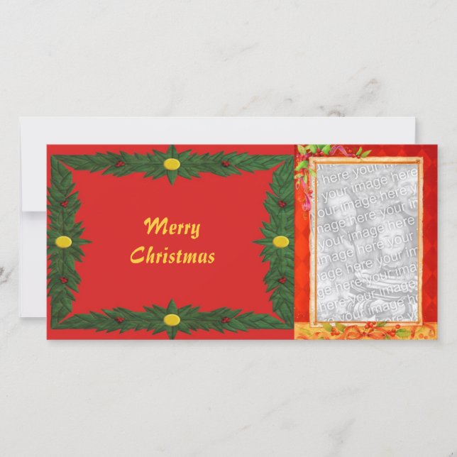 Cartão com fotos de Quadro de Feriados (Frente)