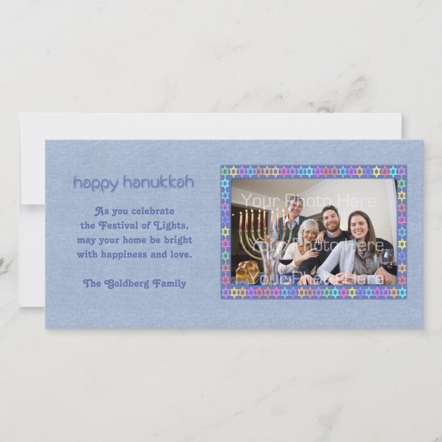 Cartão com fotos de Quadros de Chanucá (Frente)
