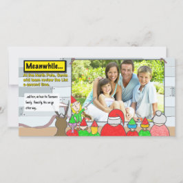 Cartão com fotos de Revisão da Lista de Natal