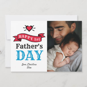 Cartão com fotos de Tipografia Moderna de Dia de o