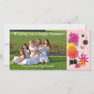 Cartão com fotos de Verão Feliz