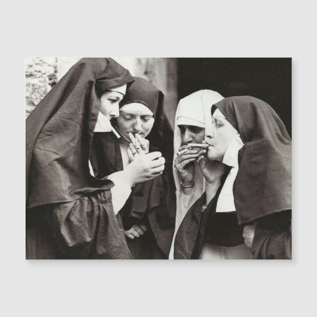 Cartão com fotos DE VINTAGEM DE FUMO NUNS (Frente)