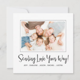 Cartão com fotos dia de os namorados