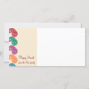 Cartão com fotos Diwali