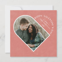 Cartão com fotos do Dia de os namorados Arch Heart