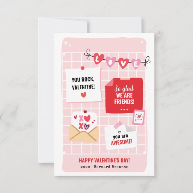 Cartão com fotos do Dia do Namorados Feliz (Frente)