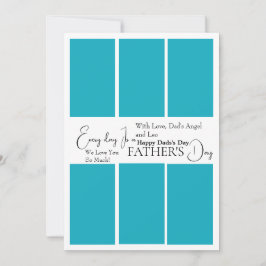 Cartão com fotos do Dia do Pai Personalizado