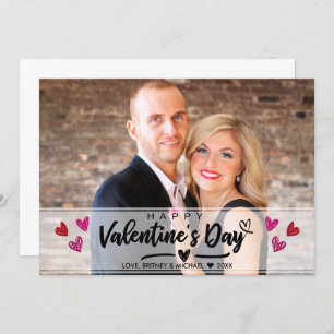 Cartão com fotos do Dia dos Namorados do Coração V