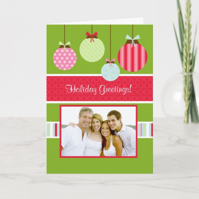 Cartão com fotos do feriado (Frente)