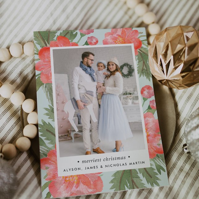 Cartão com fotos do feriado da peônia | do inverno (Criador carregado)