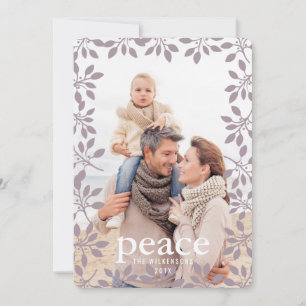 Cartão com fotos do Feriado de Paz em Garland Wint