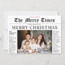 Cartão com fotos do Jornal Moderno Feliz Natal