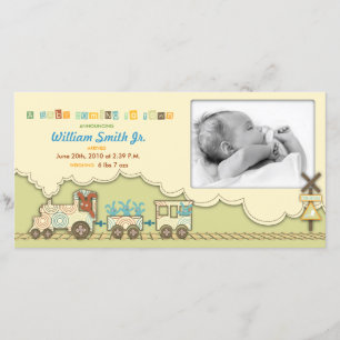 Cartão com fotos do trem de Choo Choo