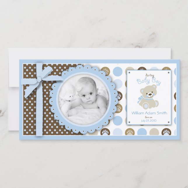 Cartão com fotos do Urso de Teddy (Frente)