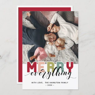 Cartão com fotos Feliz de Feriado Colorido