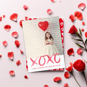Cartão com fotos Feliz dia de os namorados XOXO