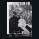 Cartão com fotos Feliz Feriado de Hanukkah<br><div class="desc">Personalize o texto personalizado acima. Você pode encontrar itens de coordenação adicionais em nossa coleção "Presentes de Chanucá e Menorah".</div>