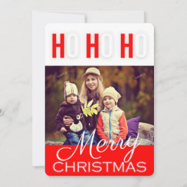Cartão com fotos feliz Ho Ho Ho Cartões de natal