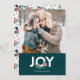 Cartão com fotos floral do feriado da alegria (Frente/Verso)