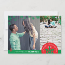 cartão com fotos Fotográfico Snowflake 5x7 2