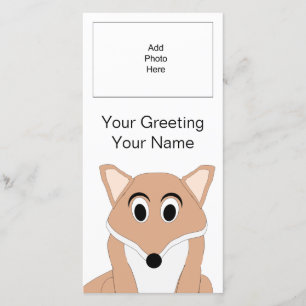 Cartão com fotos Fox