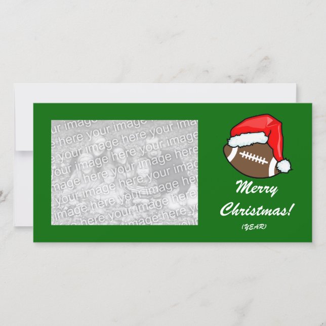 Cartão com fotos - Futebol de Natal (Frente)