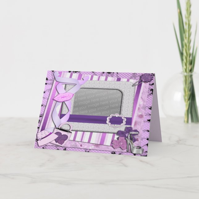 cartão com fotos glamourous (Frente)