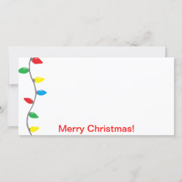 cartão com fotos "Luzes de Natal"