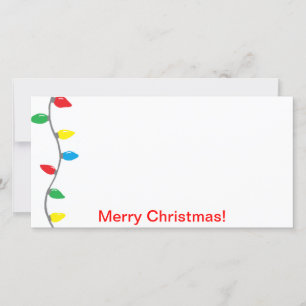 cartão com fotos "Luzes de Natal"