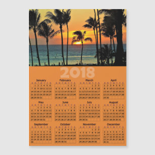 Cartão com fotos magnético do calendário da
