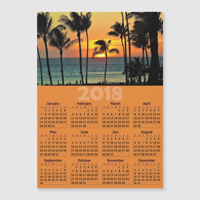 Cartão com fotos magnético do calendário da (Frente)