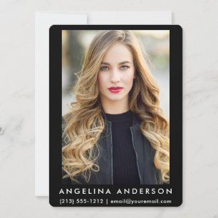 Cartão com fotos Modelo Ator BR