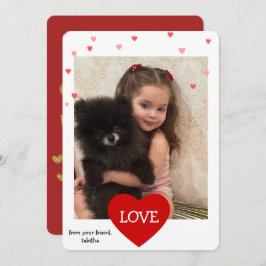 cartão com fotos moderno do dia de os namorados, n