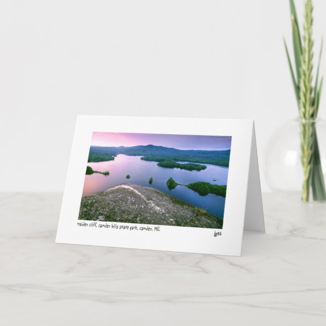 Cartão com fotos novo do penhasco (Frente)