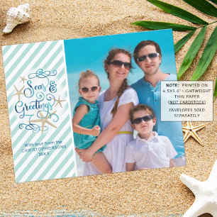 Cartão com fotos Orçamento dos Mares Tropicais e S