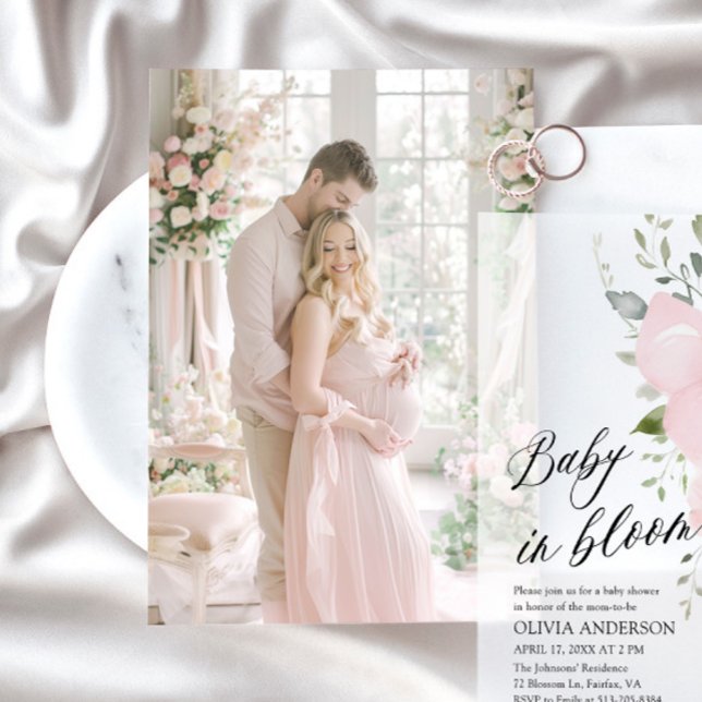 Cartão com fotos para Convite para Chá de fraldas  (Criador carregado)