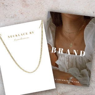 Cartão com fotos para Exibição de Colar Boho