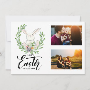 Cartão com fotos páscoa Pequeno coelho