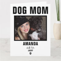 Cartão com fotos Personalizado da Mãe de Cachorro