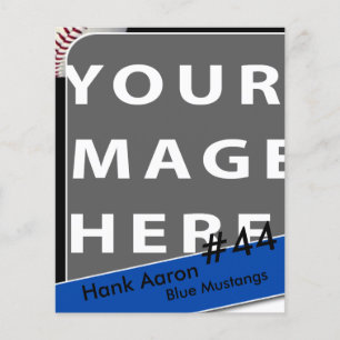 Cartão com fotos personalizado de baseball