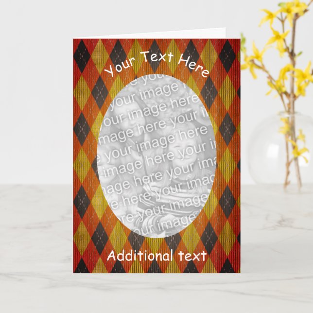 Cartão com fotos Personalizado de Quadro de Design (Flor Amarela)