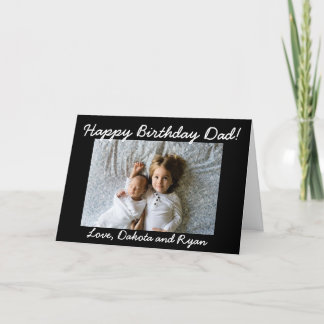 Cartão com fotos personalizado pai do feliz