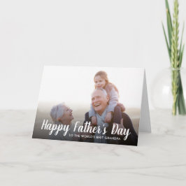 Cartão com fotos personalizado para o vovô
