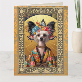 Cartão com fotos Personalizável - Cachorro Pinto C